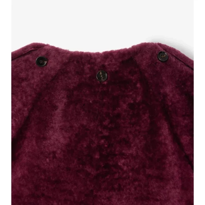 Abnehmbarer Schal Lammfelljacke