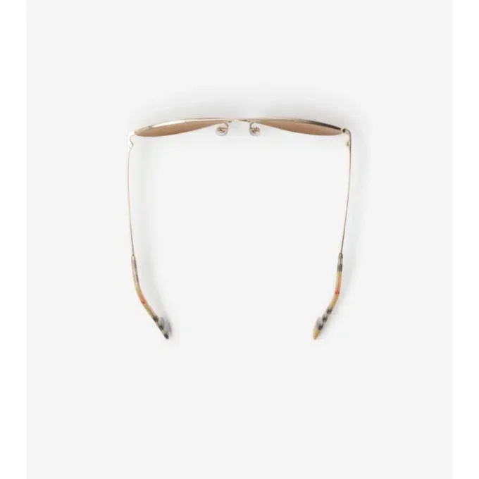 Aviator-Sonnenbrille mit Karomuster