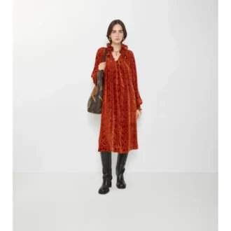 Barockes Kleid aus Seidenmisch-Samt