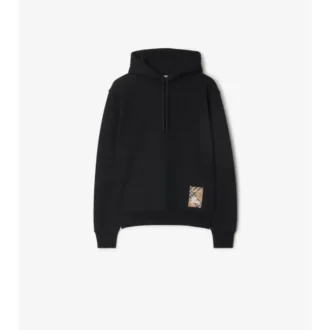 Baumwoll-Hoodie mit Karomuster