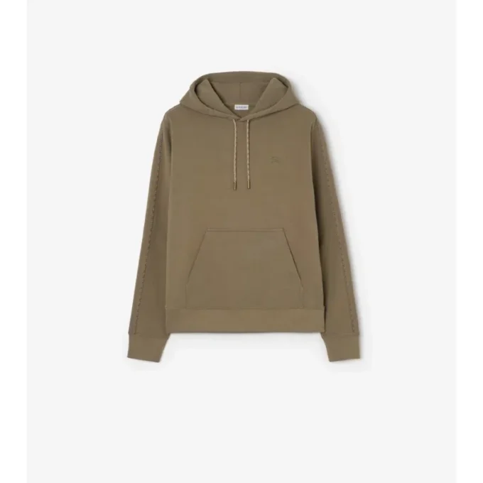 Baumwoll-Hoodie mit Karomuster