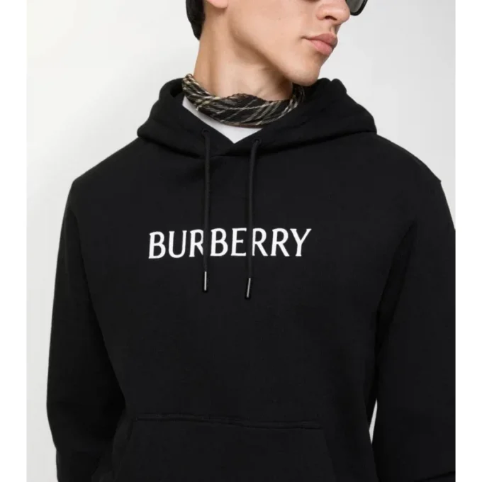 Baumwoll-Hoodie mit Logo