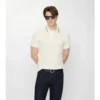 Baumwoll-Poloshirt mit Karobordüre