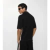 Baumwoll-Poloshirt mit Karobordüre