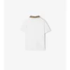 Baumwoll-Poloshirt mit Karokragen