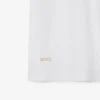 Baumwoll-Poloshirt mit Karomuster am Kragen