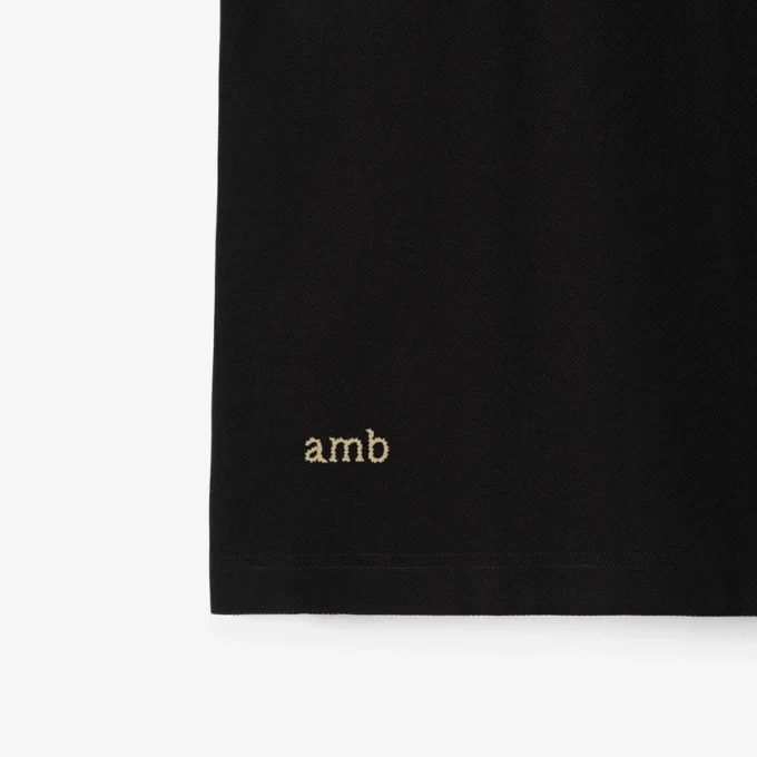 Baumwoll-Poloshirt mit Karomuster am Kragen