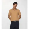 Baumwoll-Poloshirt mit Karomuster am Kragen