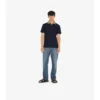Baumwoll-Poloshirt mit Karomuster am Kragen