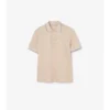 Baumwoll-Poloshirt mit Logo am Kragen