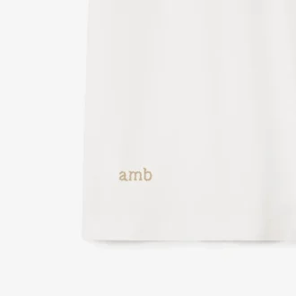 Baumwoll-Poloshirt mit Logo am Kragen