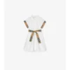 Baumwoll-Shirt-Kleid mit Karomuster