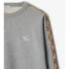 Baumwoll-Sweatshirt mit Karomuster
