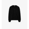 Baumwoll-Sweatshirt mit kursivem Logo