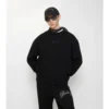 Baumwoll-Sweatshirt mit kursivem Logo
