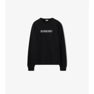 Baumwoll-Sweatshirt mit Logo