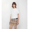 Baumwoll-T-Shirt mit Gothic-Logo