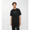 Baumwoll-T-Shirt mit Gothic-Logo