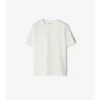 Baumwoll-T-Shirt mit Karobordüre