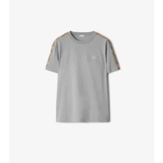 Baumwoll-T-Shirt mit Karomuster