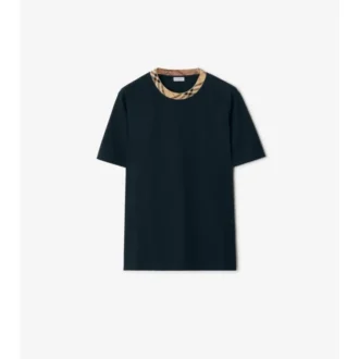 Baumwoll-T-Shirt mit Karomuster