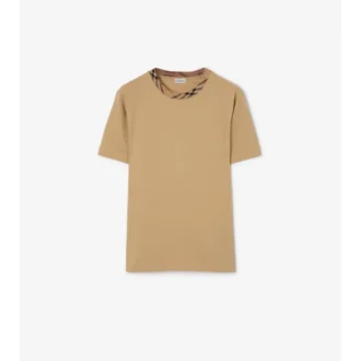 Baumwoll-T-Shirt mit Karomuster