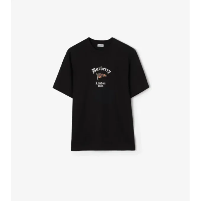 Baumwoll-T-Shirt mit Karomuster