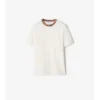 Baumwoll-T-Shirt mit Karomuster