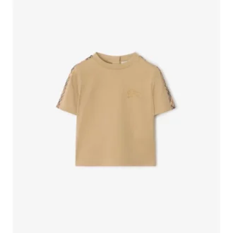 Baumwoll-T-Shirt mit Karomuster