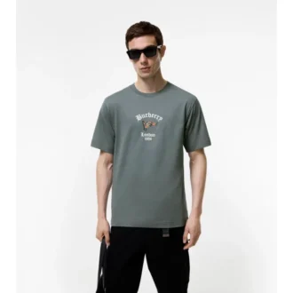 Baumwoll-T-Shirt mit Karomuster
