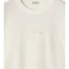 Baumwoll-T-Shirt mit kursivem Logo im Karomuster