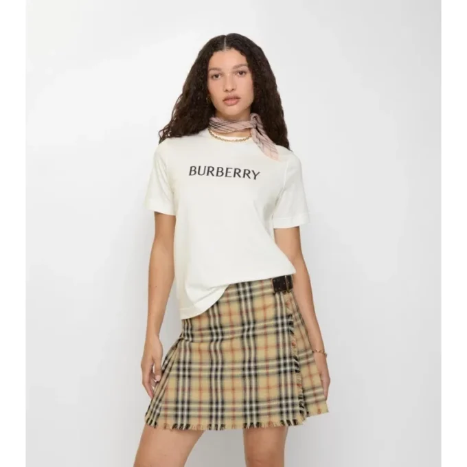 Baumwoll-T-Shirt mit Logo
