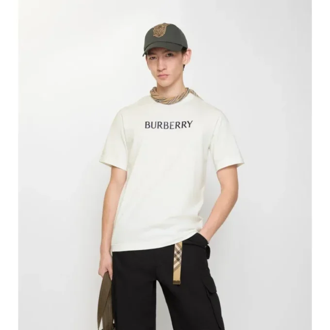 Baumwoll-T-Shirt mit Logo