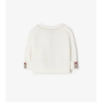 Baumwollcardigan mit Logo