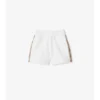 Baumwollshorts mit Karobordüre