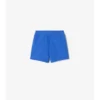 Baumwollshorts mit Karobordüre