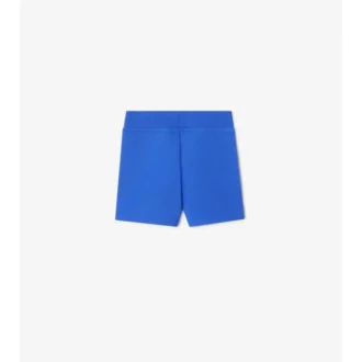 Baumwollshorts mit Karobordüre