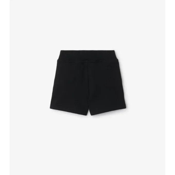 Baumwollshorts mit Karobordüre