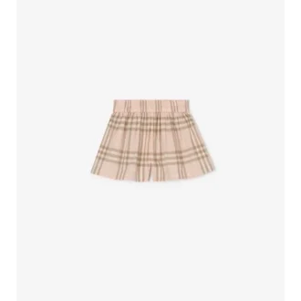 Baumwollshorts mit Karomuster