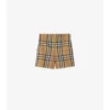 Baumwollshorts mit Karomuster
