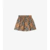 Baumwollshorts mit Karomuster