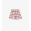 Baumwollshorts mit Karomuster