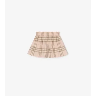 Baumwollshorts mit Karomuster