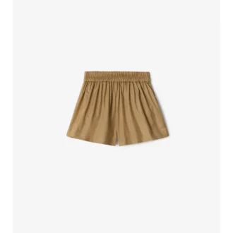 Baumwollshorts mit Karomuster
