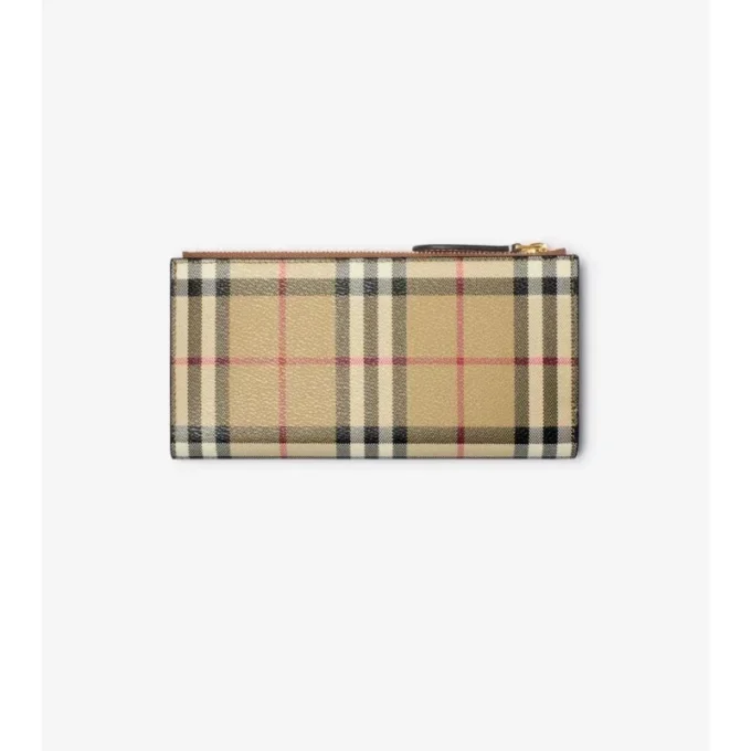 Bifold-Brieftasche mit großem Karomuster