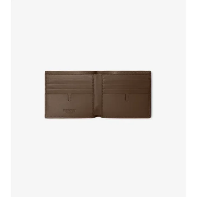 Bifold-Brieftasche mit Karomuster