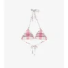 Bikini-Oberteil mit Karomuster