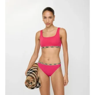 Bikini-Oberteil mit Karomuster