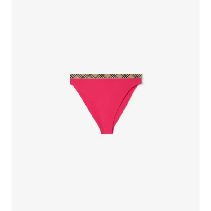 Bikini-Slip mit Karobordüre