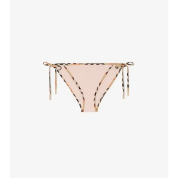 Bikini-Slip mit Karobordüre